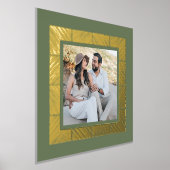 Green Herringbone Custom Foto Fox Art Printing Foliendrucke (Ablage )