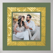 Green Herringbone Custom Foto Fox Art Printing Foliendrucke (Vorderseite)