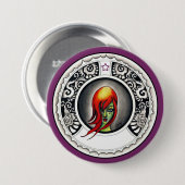 Green Hexe Button (Vorne & Hinten)