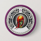 Green Hexe Button (Vorderseite)