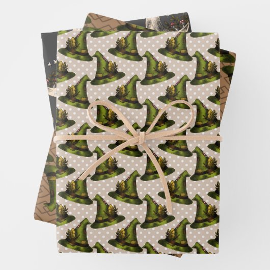 Green Hexe Hütte Core Geschenkpapier Set (Beispiel)
