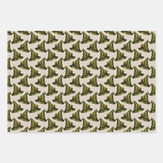 Green Hexe Hütte Core Geschenkpapier Set (Vorderseite)