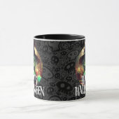 Green Hexe isst Candy Happy Halloween Tasse (Zentrum)