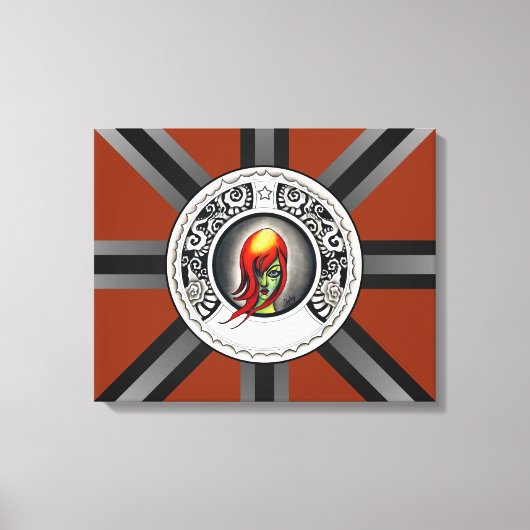 Green Hexe Leinwanddruck (Vorderseite)