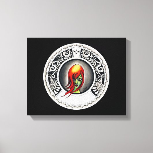 Green Hexe Leinwanddruck (Vorderseite)