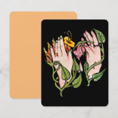 Green Hexe Magick Einladung (Vorne/Hinten)