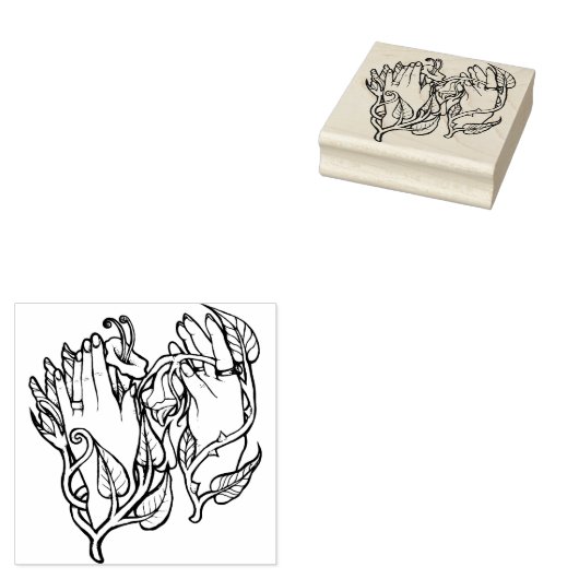 Green Hexe Magick Gummistempel (Stempel)