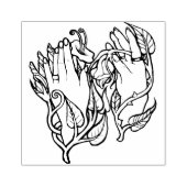 Green Hexe Magick Gummistempel (Prägung)