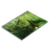 Green-Hexe-Notebook Notizblock (Linke Seite)