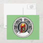 Green Hexe Postkarte (Vorne/Hinten)