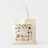 Green Hexe Tote Bag Tragetasche (Vorne)