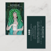 Green Hexe Visitenkarte (Vorne/Hinten)