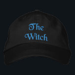 Green Hexe Zitat Türkis Schwarz Bestickte Baseballkappe<br><div class="desc">Eine einfache und hübsche türkisgrüne bestickte,  schwarze Baseballkappe mit dem Text Zitat The Hexe. Alle Texte können personalisiert sein. Eine witzige Geschenkidee.</div>