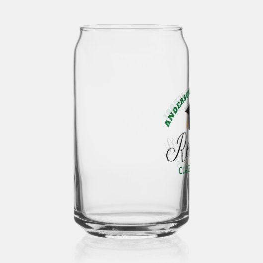 Green High School Wiedersehen Party Custom Alumni Dosenglas (Rechts)