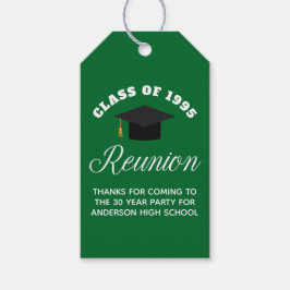 Green High School Wiedersehen Personalisiert Party Geschenkanhänger