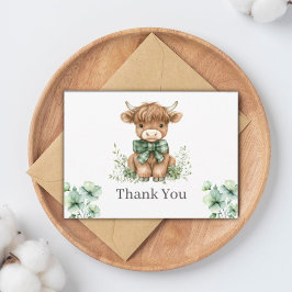 Green Highland Kuw Flat Danke Karte