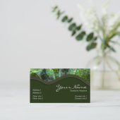 Green Hills Business Card Visitenkarte (Stehend Vorderseite)