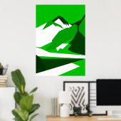 Green Himalaya Poster (Heimbüro)