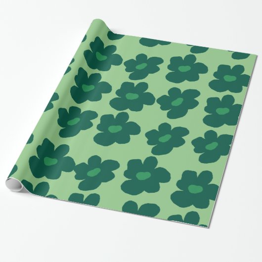 Green Hippie Geschenkpapier (Ungerollt)