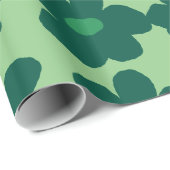 Green Hippie Geschenkpapier (Rolleneckpunkt)