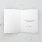 Green Hippo Christmas Tree Red Paw Karte (Innenseite)