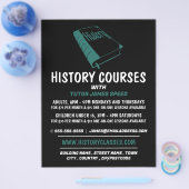 Green History Book, History Course Advertising Flyer (Einzeln)