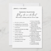 Green Hochzeitstradition Brautparty Game Card Ankündigung (Vorderseite)