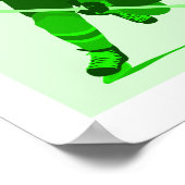 Green Hockey-Logo Poster (Ecke)