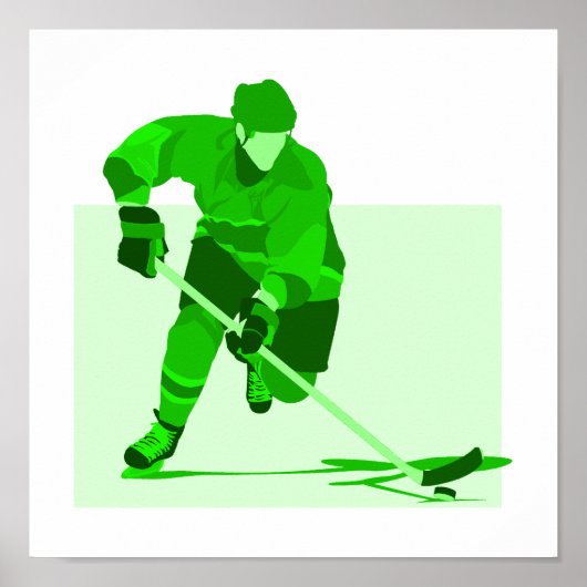 Green Hockey-Logo Poster (Vorne)