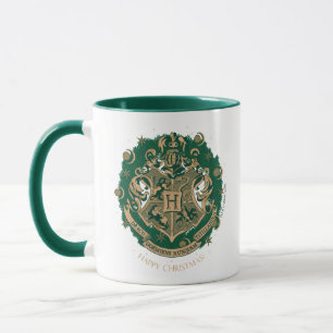 Green HOGWARTS™ Wappen Holiday Wreath Tasse