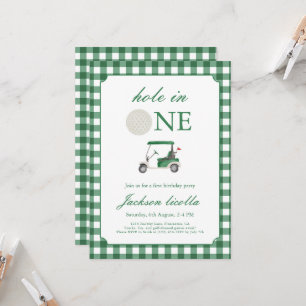 Green Hole in One Golf - Einladung zum Geburtstag