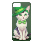 Green Holiday Cat Case-Mate iPhone Hülle (Rückseite)