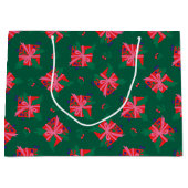 Green Holiday Geschenktasche Große Geschenktüte (Vorderseite)