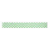 Green Holiday Peppermint Candy Cane Muster Satinband (Vorderseite)