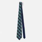 Green Holiday Plaid Tie Krawatte (Vorderseite)