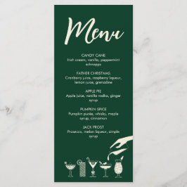 Green Holiday Retro Cocktail Menü Programm