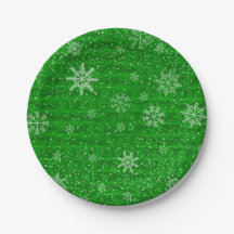 Green Holiday Snowflake