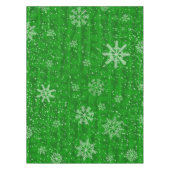 Green Holiday Snowflake Tischdecke (Vorderseite)