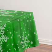 Green Holiday Snowflake Tischdecke (Beispiel)