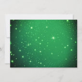 Green Holly Foto Merry Little Christmas Cards Einladung (Rückseite)