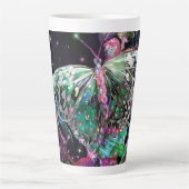 Green Hope Butterfly Latte Tasse (Vorderseite)