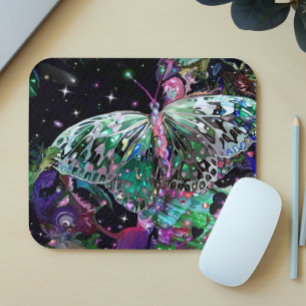 Green Hope Butterfly Mouse Pad Mousepad