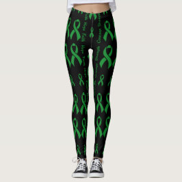 Green Hope Faith Strength Courage Leggings