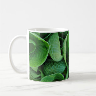 Green hosta-Blätter Kaffeetasse