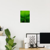 Green Hosta Leaf Poster (Heimbüro)