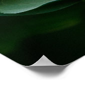 Green Hosta Leaf und Frosch Poster (Ecke)