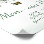 Green Hot Air Ballon Baby Dusche Mama Osa Bar Poster (Ecke)