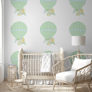 Green Hot Air Ballon Tapete