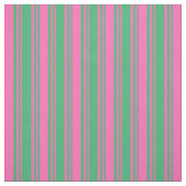 Green & Hot Pink Streifen/Linienmuster Stoff (Muster)
