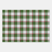 Green House and Mischka Gray Plaid Geschenkpapier Set (Vorderseite 2)